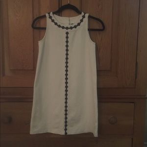 Girls white/navy shift dress. Size 12